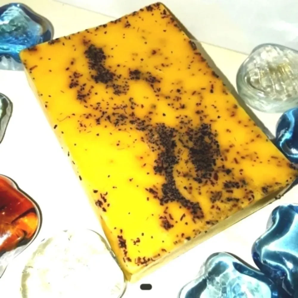 𝅺hand CRAFTED𝅺 ORANGE TEA Soap bar